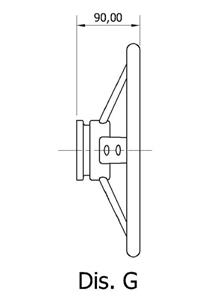 Volante in poliuretano conn razze in acciaio inox