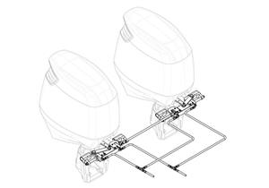 Kit tubi e raccordi per collegamento doppio cilindro cod.MAV-GM2-MRA03