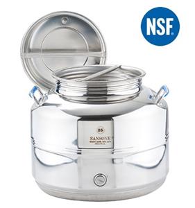Contenitore olio e vino inox saldato da lt.25 Modello Europa [Sansone]