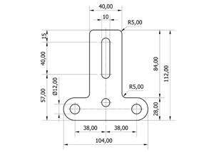 Piastra inox AISI 316 per motore centrale