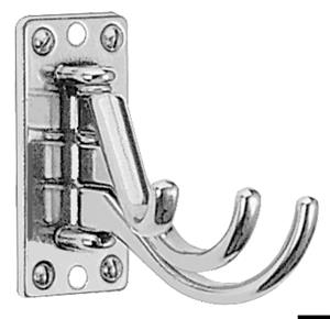 Appendiabiti 3 ganci ottone cromato 73x36 [-]