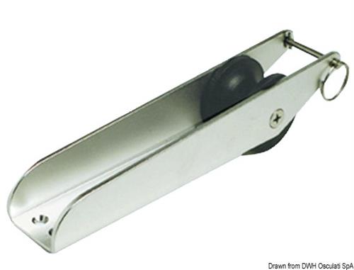 Musone di prua inox 280 x 55 mm