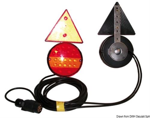 Kit luci a LED fissaggio magnetico c/triangoli 