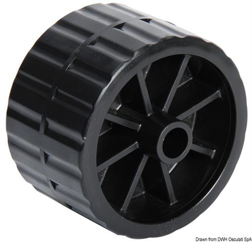 Rullo laterale nero 75 mm Ø foro mm 17