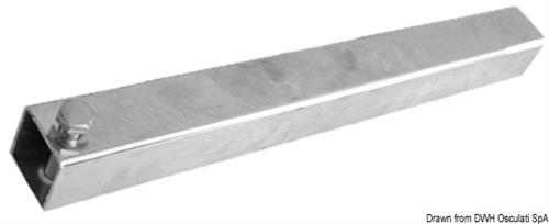 Tubo per rulli laterali 30 x 30 mm