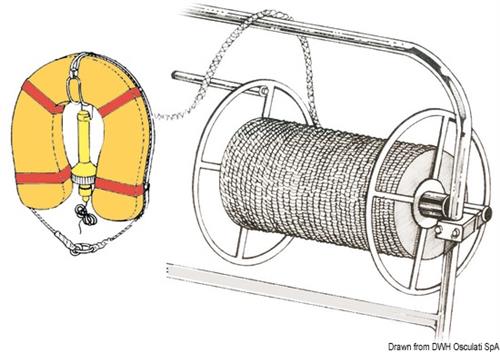 Tamburo avvolgi cima in acciaio inox lucidato