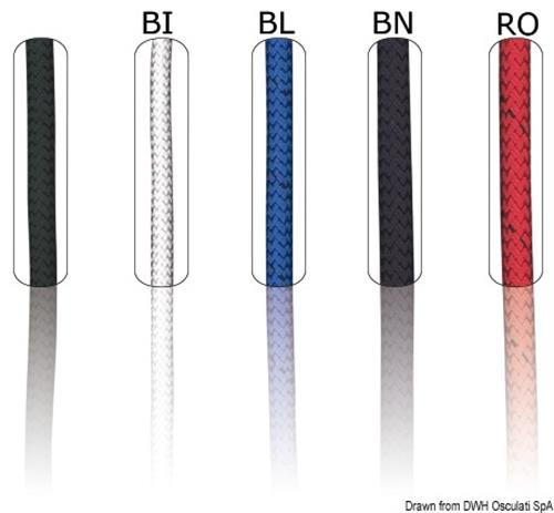 Cima Marlow braid 6 mm rossa