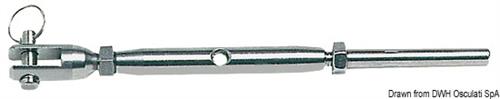 Tenditore inox a pressare 10 mm