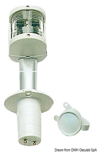 Asta 100 cm fanale 225° bianco