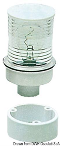 Fanale testa albero bianco/bianco 360°