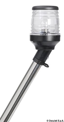 Asta 360° led 60 cm fanale nero in asse