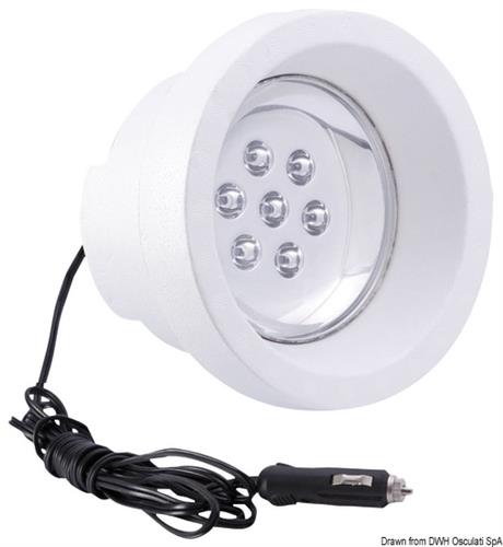 Luce galleggiante 7 LED verdi 