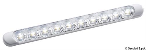 Plafoniera LED da appoggio bianca 230x24x11 mm