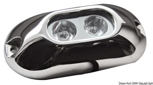 Faro subacqueo 2 LED blu 