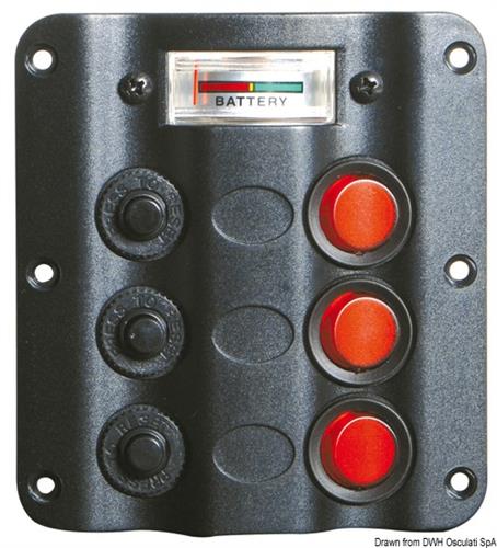 Pannello elettrico Wave 3+voltmetro