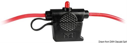 Portafusibile stagno con LED di allarme