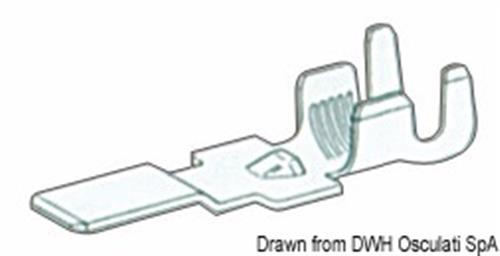 Faston maschio per cavi 4/6 mm²