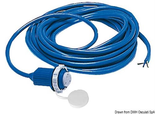 Spina + cavo 15 m blu 50 A