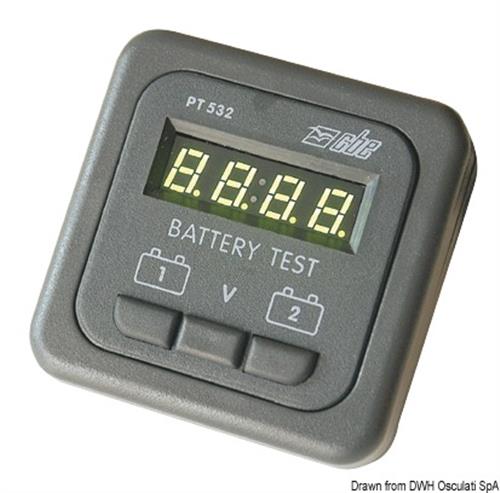 Pannello voltmetro grigio