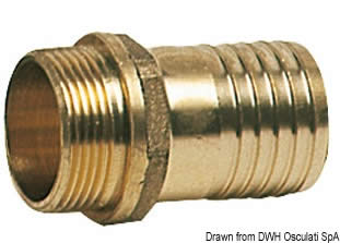 OSCULATI Portagomma 90° In Ottone, 1/4 Di Pollice X 10 Mm, Raccordo A Gomito Per Tubi