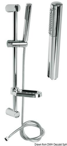 Doccia saliscendi Yuma tubo in PVC grigio