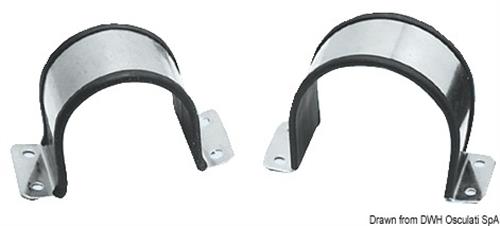 Cavallotti inox gommati 65/70 
