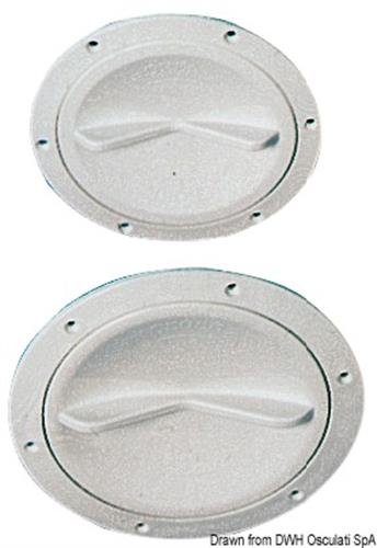 Tappo ispezione bianco 127 mm apertura facilitata