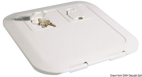 Portello a filo RAL 7042 520 x 465 mm