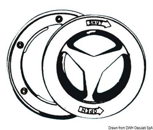 Tappo ispezione bianco 204 mm