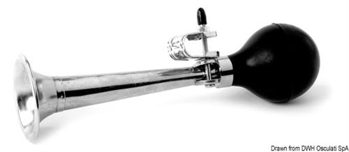 Tromba a pera Giapponese in ottone cromato