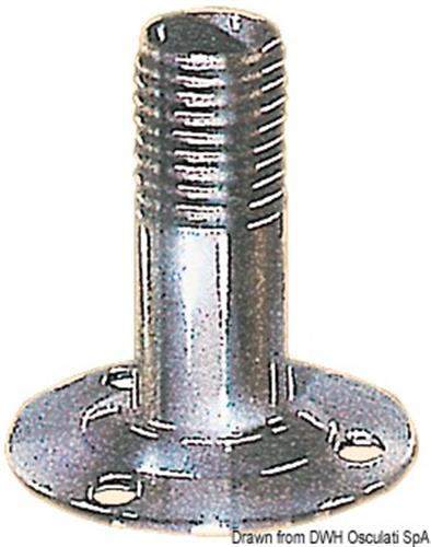 Base tonda inox Glomex 98 mm