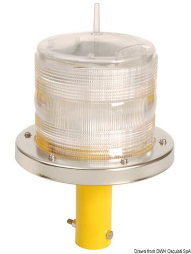 Luce LED gialla segnalazione pontili