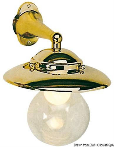 Lampada parete vetro liscio 