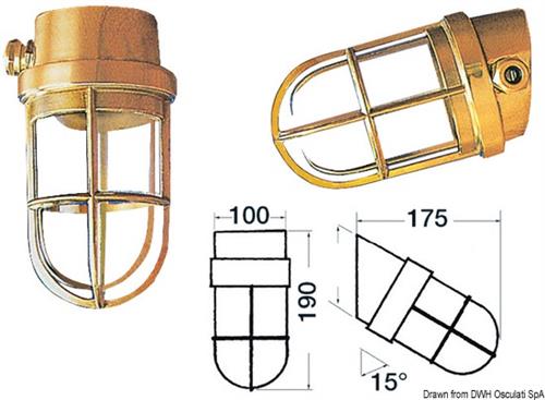 Lampada parete tenuta stagna 