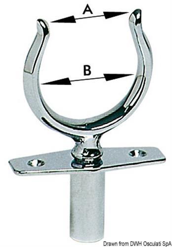 Scalmo ottone cromat a scatto 46 mm