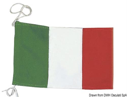 Bandiera di cortesia Italiana in stamina di poliestere