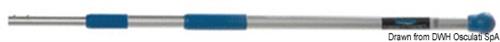 Manico telescopico YACHTICON in alluminio anodizzato con aggancio Quick Release