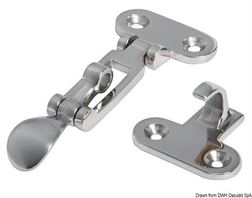 Chiusura a leva inox 110x48 mm