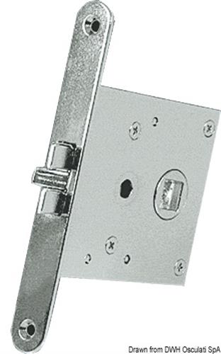 Serratura incasso ottone cromato