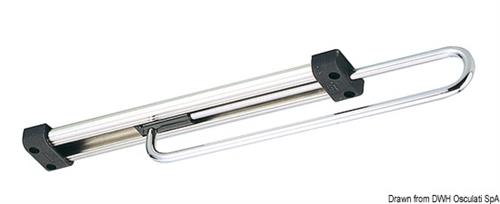 Slitta inox + terminali plast. 