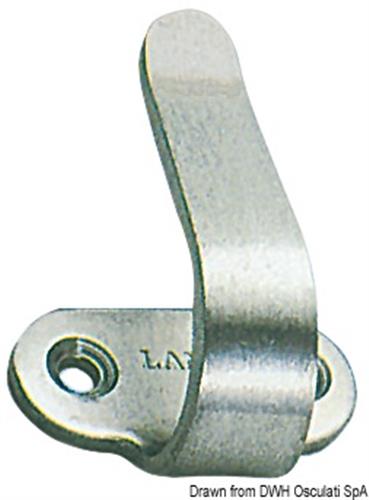 Gancio inox parete mm 40