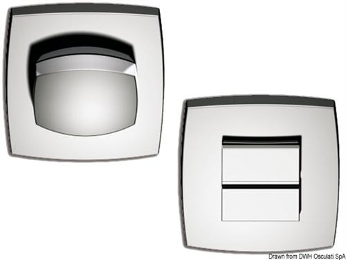 Rosetta ottone cromato quadro 7 mm