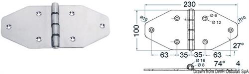 Maxi cerniera 230x100 mm