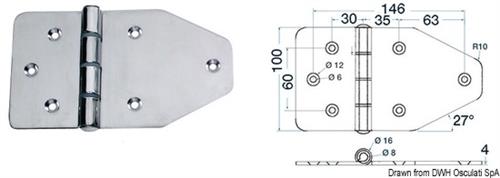 Maxi cerniera 180x100 mm