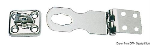 Ferma gavoni inox 91x29 mm