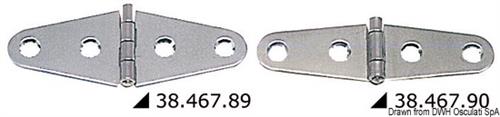 Cerniere inox 101x27 mm