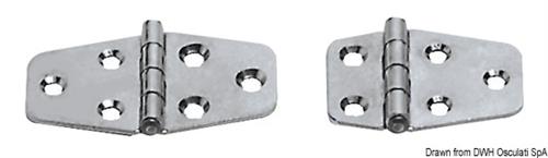 Cerniera inox 70x38 mm
