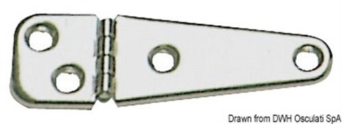 Cerniera inox stampata 103x32