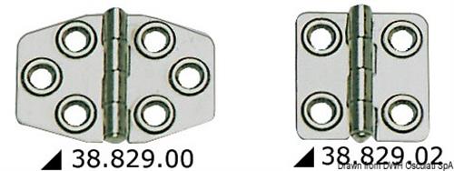 Cerniera inox mm 68x46