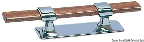 Bitta ottone cromato e legno mm 210